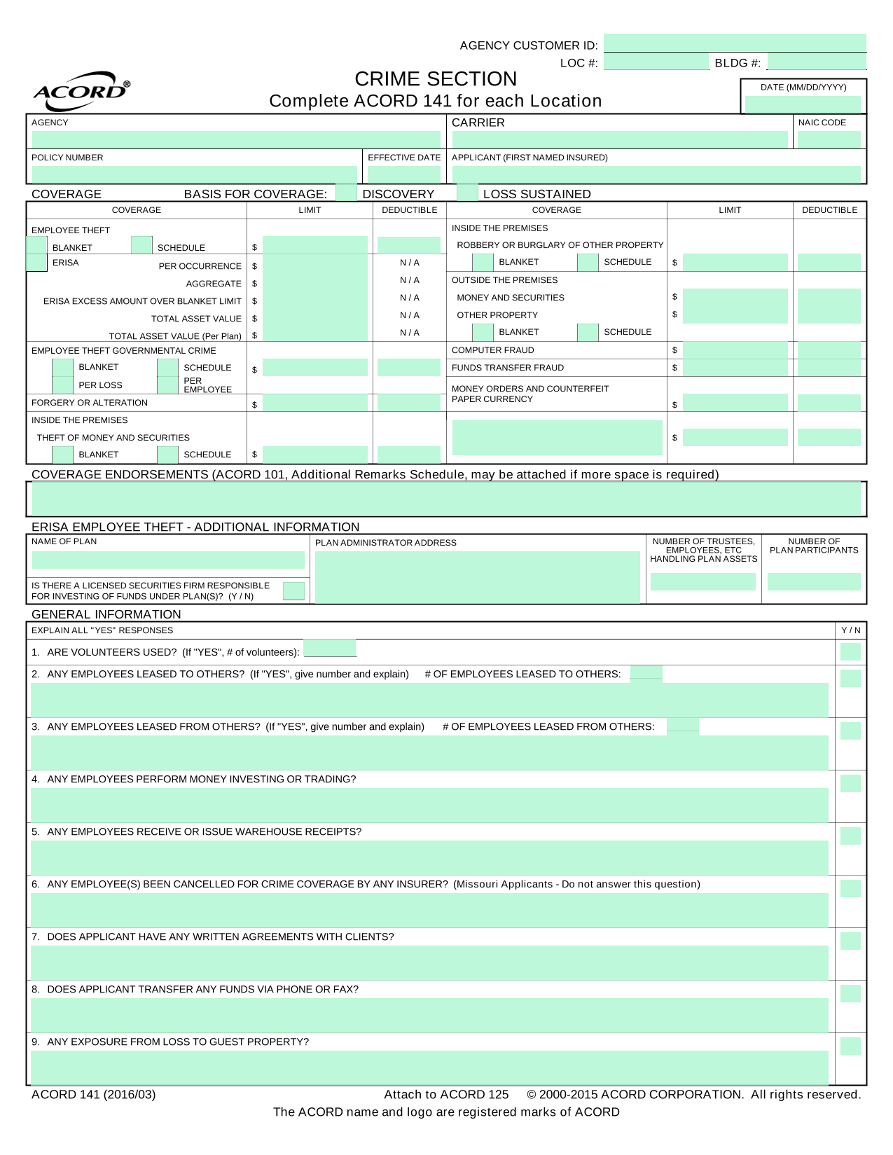 Acord 141 screenshot